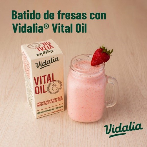 Batido de fresas con Vidalia® Vital Oil - vidalia Batido de fresas con Vidalia® Vital Oil - vidalia 1