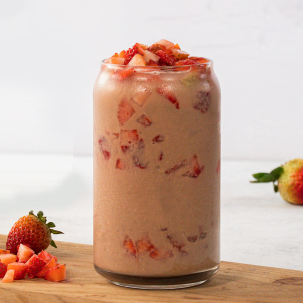 Smoothie de fresa y chocolate