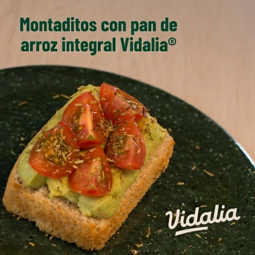 Montadito con pan de arroz y Aceite de oliva