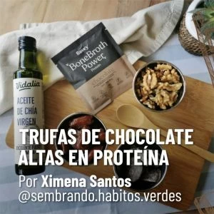 Trufas de chocolate altas en proteína - vidalia Trufas de Chocolate